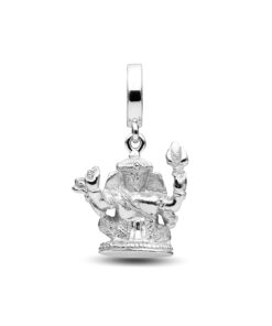 Alternative view of Ganesha - Silver